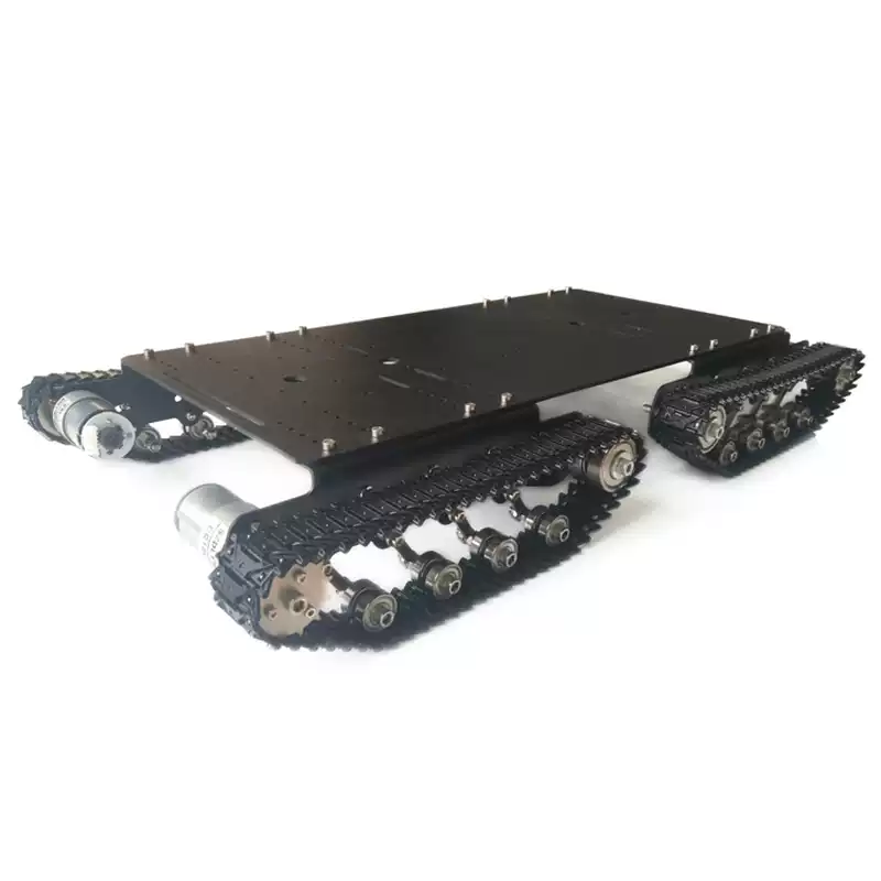 Shock-Absorbing Metal Tracked Off-Road Chassis